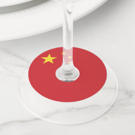 Etiqueta Para Taça De Vinho Bandeira da China