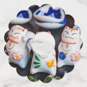 Etiqueta Para Taça De Vinho Beckoning - figurinos de gatos