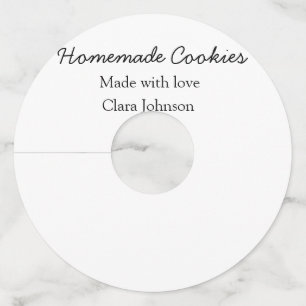 Etiqueta Para Taça De Vinho Biscoitos caseiros adicione o nome do seu texto pe