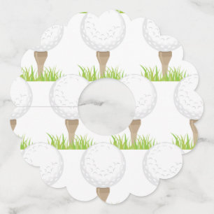 Etiqueta Para Taça De Vinho Bola de Golfe