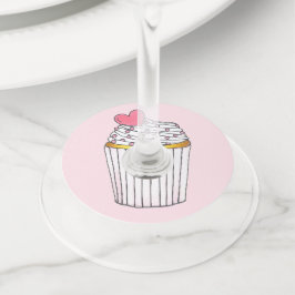Etiqueta Para Taça De Vinho Bolo de Casamento Bridal Baby Shower Celebração Cu