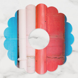 Etiqueta Para Taça De Vinho Caribe cores - abstrato