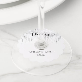 Etiqueta Para Taça De Vinho Casamento