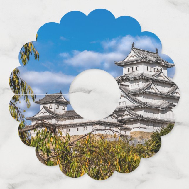 Etiqueta Para Taça De Vinho Castelo Himeji #5, Japão (Verso)