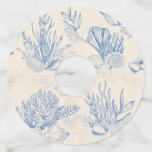 Chá de noiva temático de oceano com lenço azul