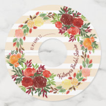 Chuva de Noivas Aquarela de Rosas de Casamento Cor