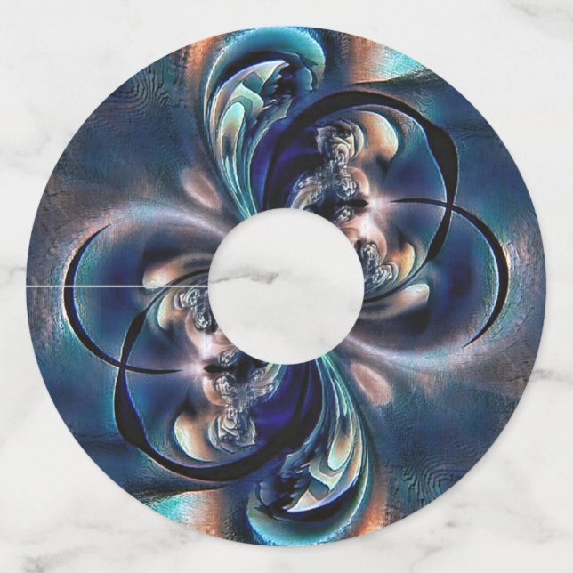 Etiqueta Para Taça De Vinho Conceito (Frente)