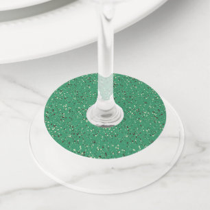 Etiqueta Para Taça De Vinho Design de padrão abstrato Terrazzo
