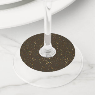 Etiqueta Para Taça De Vinho Design de padrão abstrato Terrazzo