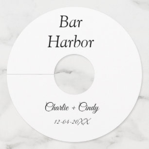 Etiqueta Para Taça De Vinho despedida de solteira no Bar Harbor presente de ma