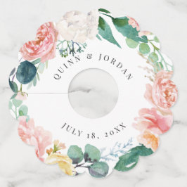 Etiqueta Para Taça De Vinho Etiqueta De Vidro De Vinho De Casamento Floral De 