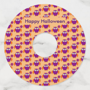 Etiqueta Para Taça De Vinho Feliz Halloween Party Owen Personalizado