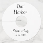 Etiqueta Para Taça De Vinho festa de despedida de solteira em Bar Harbor prese<br><div class="desc">Design</div>