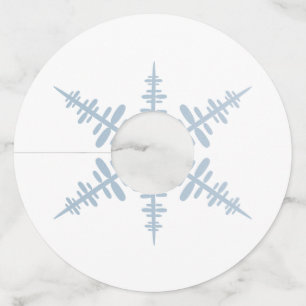 Etiqueta Para Taça De Vinho Floco de neve