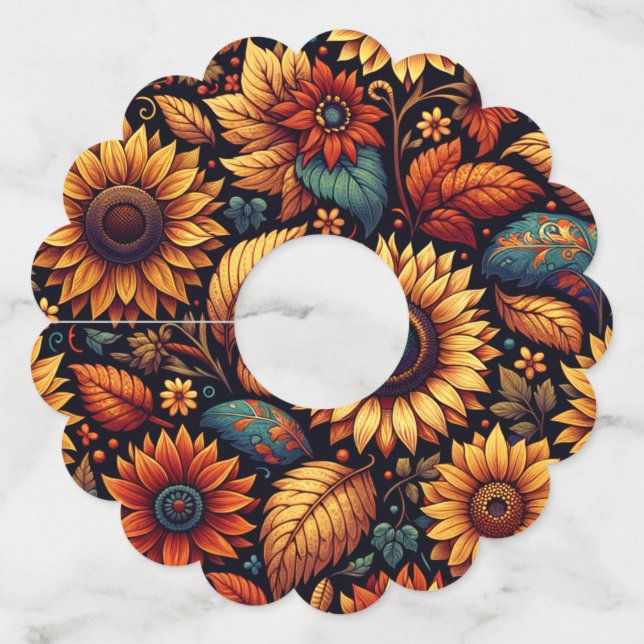 Etiqueta Para Taça De Vinho "Flor de Colheita" (Frente)