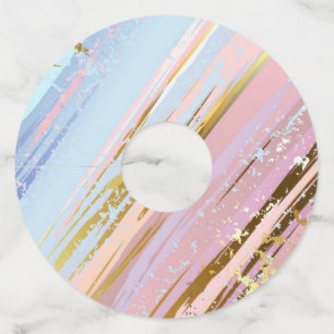 Etiqueta Para Taça De Vinho Fundo Rosa Texturizado