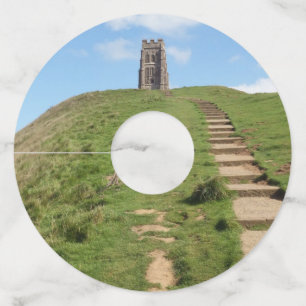 Etiqueta Para Taça De Vinho Glastonbury Tor Path Paper Vidro Tags
