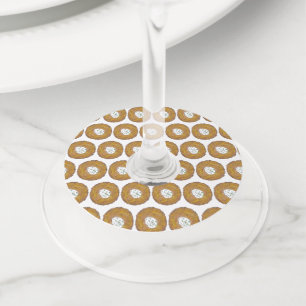 Etiqueta Para Taça De Vinho Latkes Feliz Hanukkah Chanukah Feriados Judeus