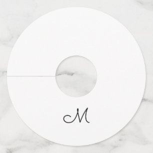 Etiqueta Para Taça De Vinho logotipo monograma mínimo simples personalizado vi