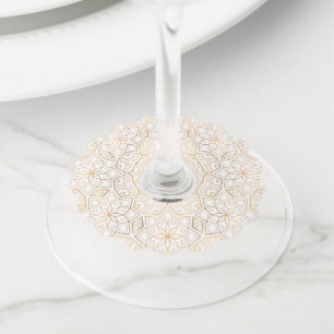 Etiqueta Para Taça De Vinho Luxury Mandala 4