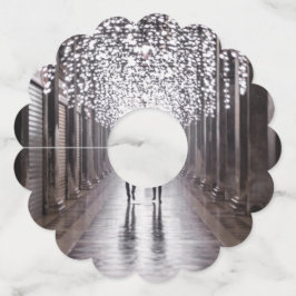 Etiqueta Para Taça De Vinho Luz, sombras e simetria - sepia