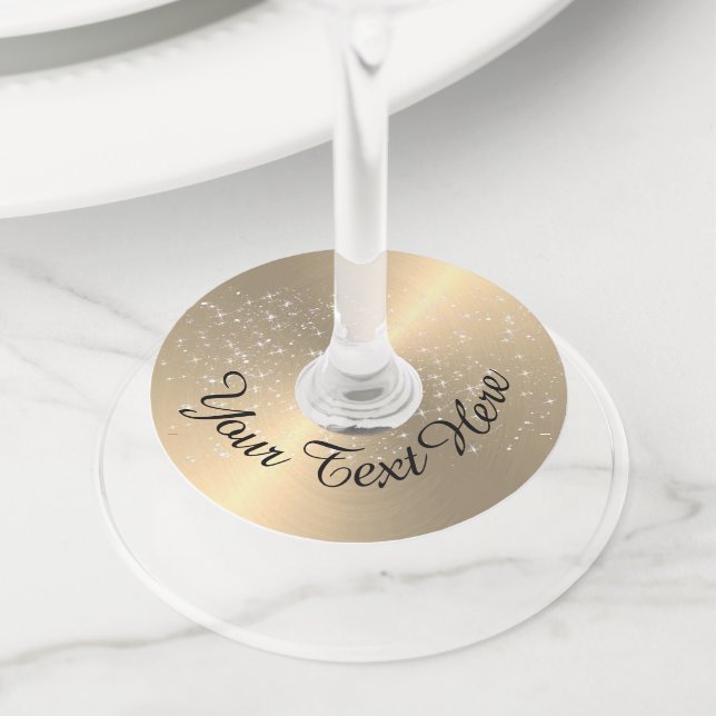 Etiqueta Para Taça De Vinho Marcas de Vidro de Vinho com Nome Personalizado (Close Up)