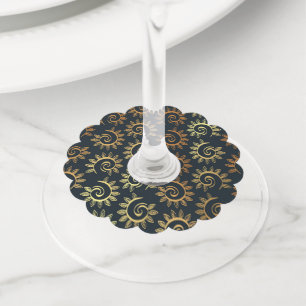 Etiqueta Para Taça De Vinho Ornamentos de luxo 39