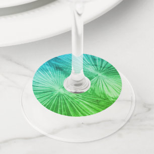 Etiqueta Para Taça De Vinho Palmeira-tropical deixa etiqueta de vinho