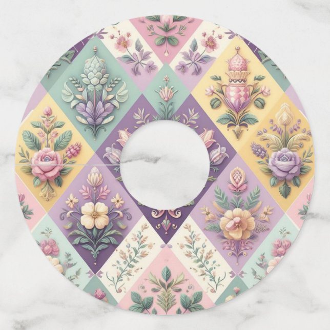 Etiqueta Para Taça De Vinho Páscoa (Frente)