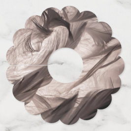 Etiqueta Para Taça De Vinho Penas