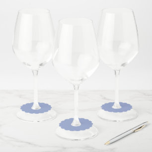 Etiqueta Para Taça De Vinho Periwinkle