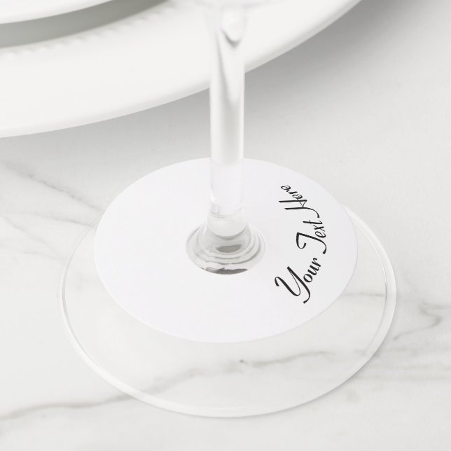 Etiqueta Para Taça De Vinho Personalize! (Close Up)