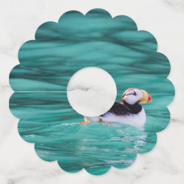 Etiqueta Para Taça De Vinho Puffin In Resurrection Bay, Alaska