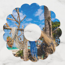 Etiqueta Para Taça De Vinho Redes de pesca que secam na praia