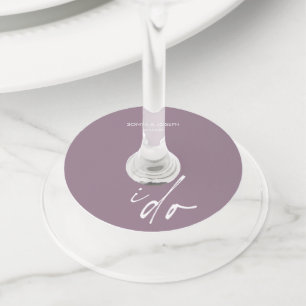 Etiqueta Para Taça De Vinho Roteiro Elegante De Dia De Casamento Eu Faço