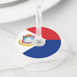 Etiqueta Para Taça De Vinho Sint Maarten flag