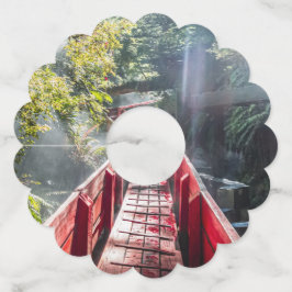 Etiqueta Para Taça De Vinho Sol nos Termas Geometricas, Conaripe, Chile