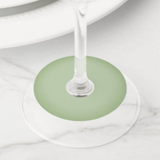 Etiqueta Para Taça De Vinho Solid Jade Green Celadon