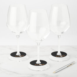 Etiqueta Para Taça De Vinho Trick or Treat Fantasma Halloween