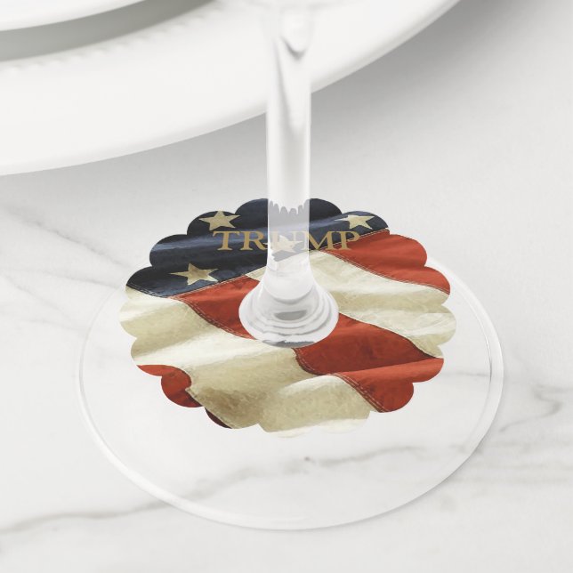 ETIQUETA PARA TAÇA DE VINHO TRUMP (Close Up)