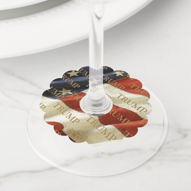 ETIQUETA PARA TAÇA DE VINHO TRUMP (Close Up)