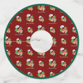 Etiqueta Para Taça De Vinho Um Feliz Natal em Sunshade e Tree