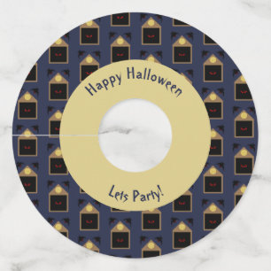 Etiqueta Para Taça De Vinho Uma desgentileza do costume do Halloween de Ravens