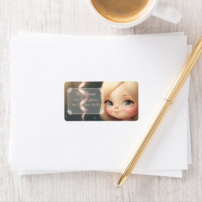 Etiqueta Parabéns, garota 01 (Insitu)