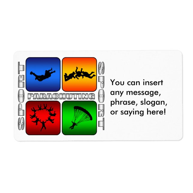 Etiqueta Paraquedas Espetaculares (Frente)