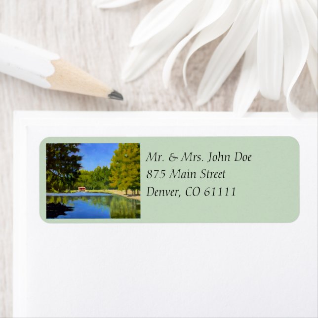 Etiqueta Parar de Escrever Manuscrito Seu Endereço De Devol (Insitu)