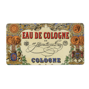 Etiqueta parisiense do perfume do vintage