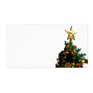 Etiqueta Parte superior da estrela do Natal mim