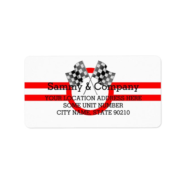 Etiqueta Partido de Desempenho Supercarregado Personalizado (Frente)