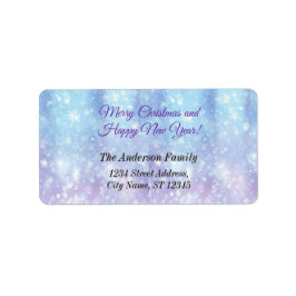 Etiqueta Partido de Natal Elegante Moderno